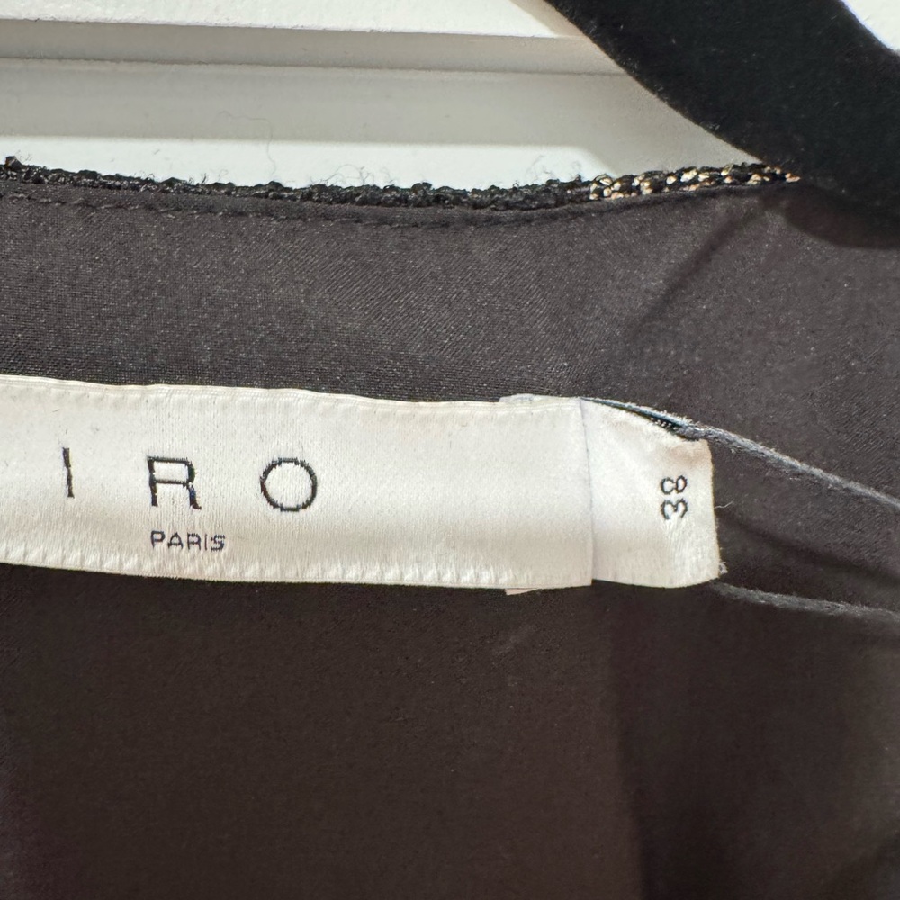 NWT IRO Tuolo Black and Gold Top - Picture 8 of 11
